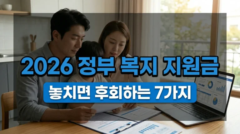 2026 정부 복지 지원금 종류 정리(놓치면 후회하는 7가지)