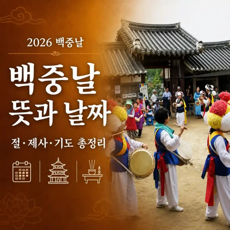 2026 백중날 뜻과 날짜, 절·제사·기도는 어떻게 챙길까?