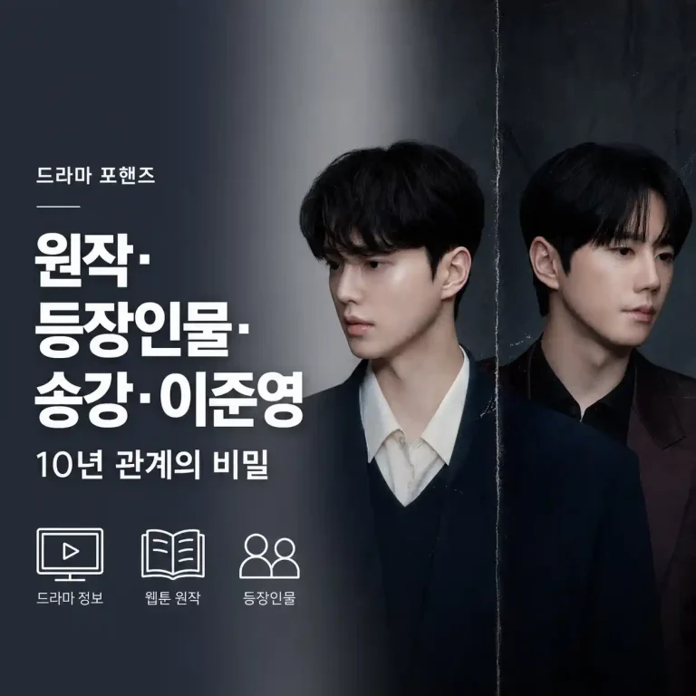 드라마 포핸즈 원작·등장인물은? 송강·이준영 10년 관계가 궁금한 이유